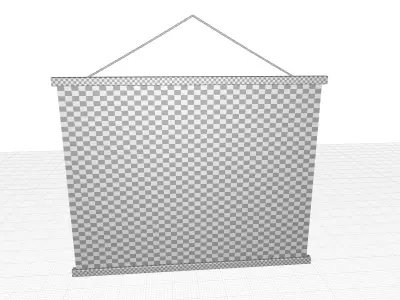 Blended Fabric Hohl Wall Hanging  3D model