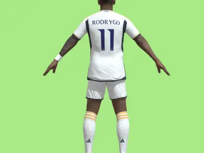 T-Pose Rodrygo Real Madrid 23-24 3D model