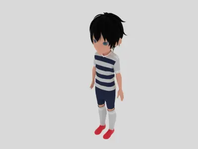Soccer - Football  Player Low-poly 3D model buy