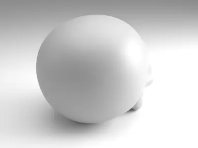 Stylized skull Figure  3D Printable Model 3D print model