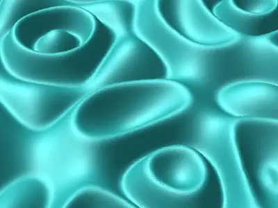 Organic abstract docorative bas relief for CNC machining 3D print model