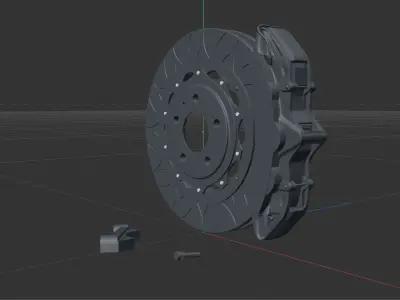 APR brembo brakes 3D model