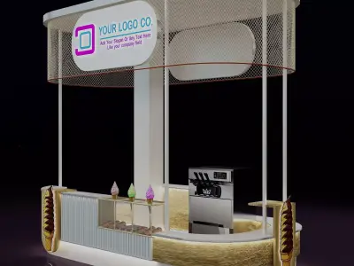 Booth Exhibition Stand a673 3D model