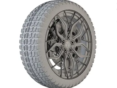 Bridestone tire01 3D model