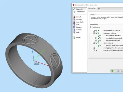 dior love ring 3d model ready to print  3D print model