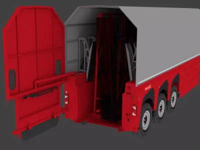 Cam dorsesi Low-poly 3D model