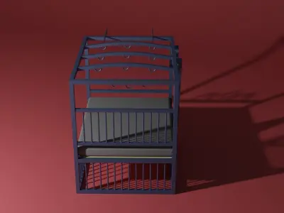 BDSM bed 3D model