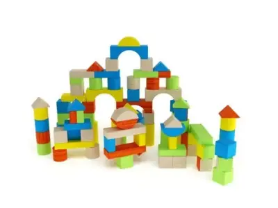 Building Block Structure 3D model