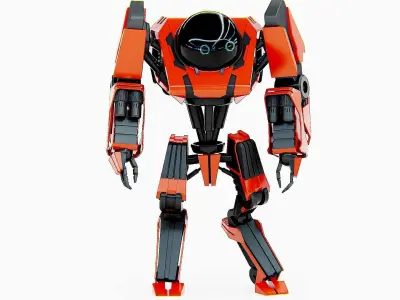 COMBAT DROID L-50 Rigged for Unreal Engine - Unity - MIXAMO 3D model