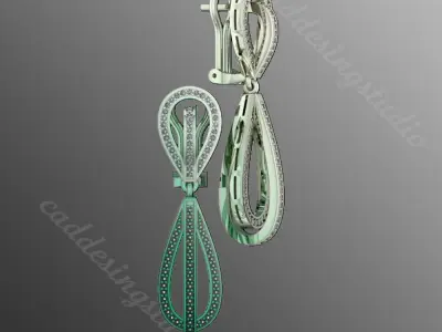 Earrings dp1 3D print model