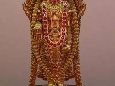 balaji 3d model with dimond 3D print model