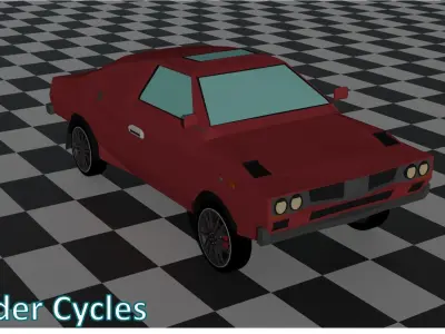 Auto Stares-Merkos Free low-poly 3D model
