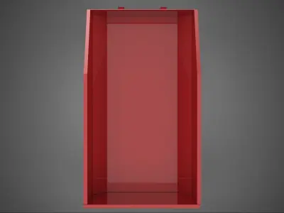 BIN TRUCK BED DUMP BODY BOX CONTAINER CARGO VEHICLE PICK UP CAR 3D model