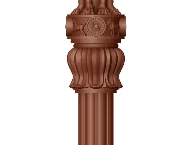 Ashoka Stambh-National Emblem Of India 3D print model
