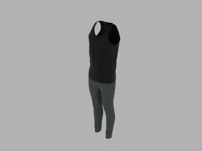 Sport Suit Low-poly 3D model 60