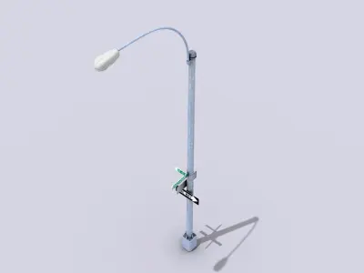 Street Lamp Low-poly 3D model