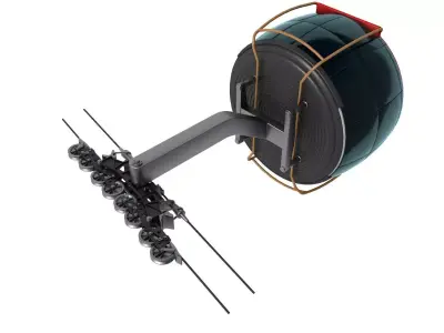 Ski lift gondola TITLIS ROTAIR  3D model