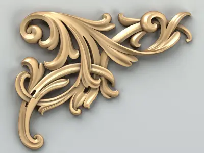 Corner decor 017 3D model