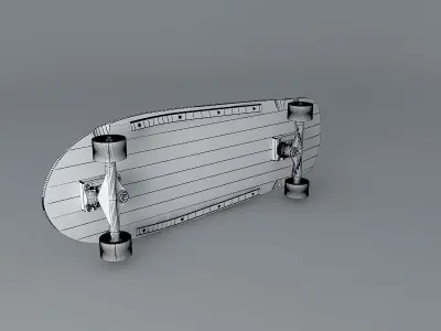 1985 X Con model skateboard Free 3D model