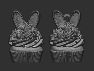 Easter cup cake decor  3D print model