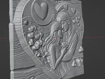 VALENTINES DAY RELIEF 3D model