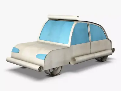 Car Hatchback Paper v 1 3D model