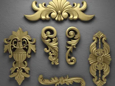 Decorative Plaster 3D model buy