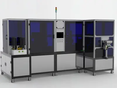 Tray curing automatic loading and unloading machine 3D model