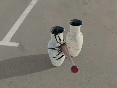 Vase 3D models Low-poly 3D model