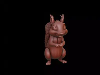 Squirrel Animal Sculpture 3D print model purchase