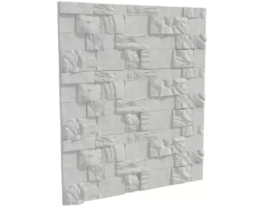 Rock wall04 3D model