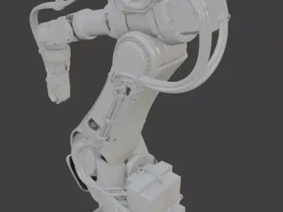 Industrial Robotic Arm 3D Model 3D model