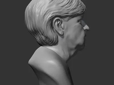 Angela Merkel 3D print model 3D print model