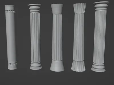 column Free 3D model