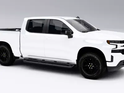 Chevrolet Silverado 1500 RST 2020 Low-poly 3D model