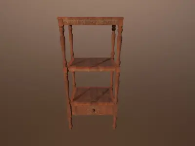 Antique table -PBR Game Ready model Low-poly 3D model