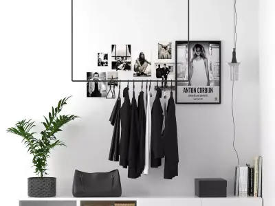  clothes on a hanger 3D model