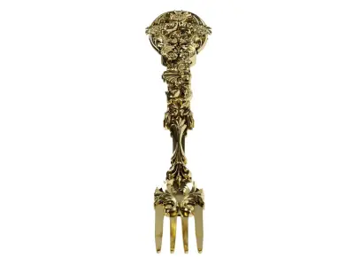 Royal Gold Premium Elite Fork 3D model