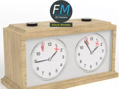 Chess clock 2 3D model