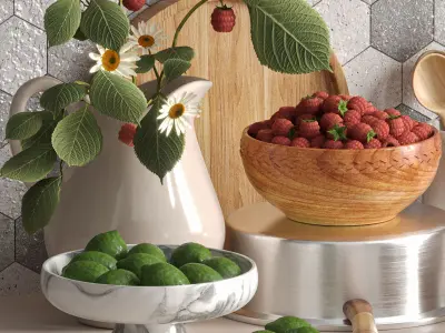 kitchen accessories014 3D model