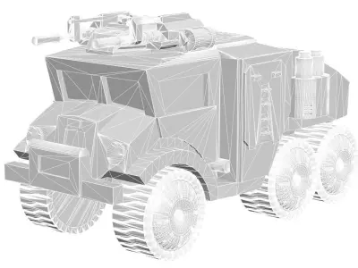 Cars - armored truck 3D print model