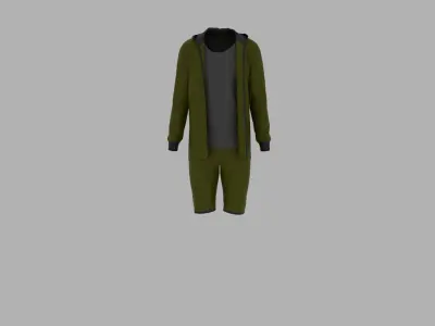Sport Suit Low-poly 3D model