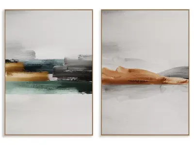 Abstract Painting Frame set 3D model buy