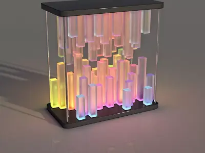 Bars Glass Lamp Daz 3D model