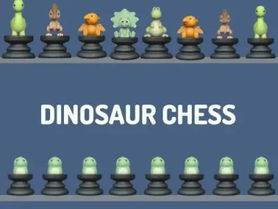 Dinosaur Chess 3D print model
