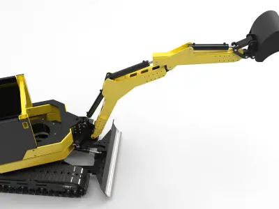 Mini Excavateur 3D model