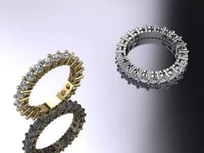 Jewelry Ring Gold  3D print model