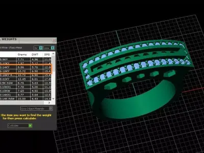 Dynasty Band Ring Jewelry model - for Him 3D print model