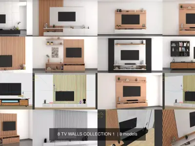 8 TV WALLS COLLECTION 1 