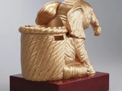 Baby Elephant   Free 3D print model